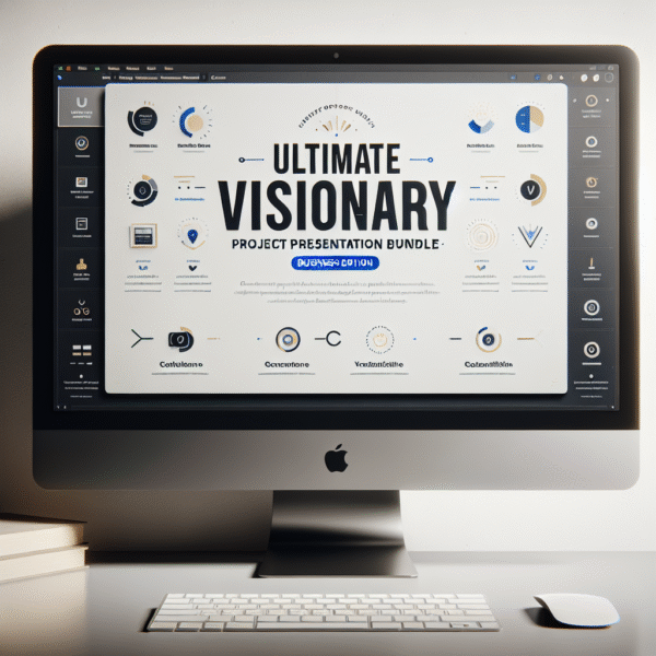 Ultimate Visionary Project Presentation Bundle: Business Edition - Customizable Google Slides Template.