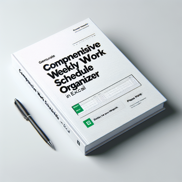 Comprehensive Weekly Work Schedule Organizer in Excel