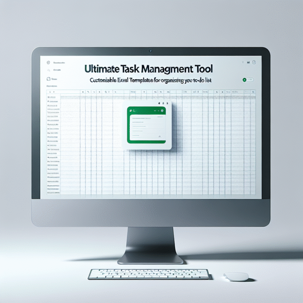 Ultimate Task Management Tool - Customizable Excel Template for Organizing your To-Do List