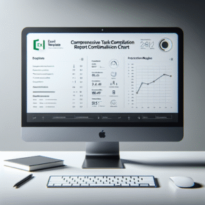 Comprehensive Task Compilation Report Chart with Excel Template Customization Package
