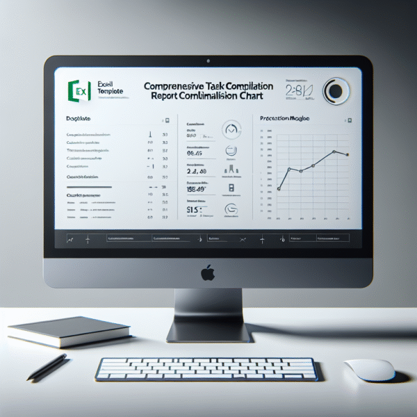 Comprehensive Task Compilation Report Chart with Excel Template Customization Package